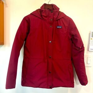 Patagonia Women’s Off Slope puffy jacket. Small. Carmine red. Fall 2020